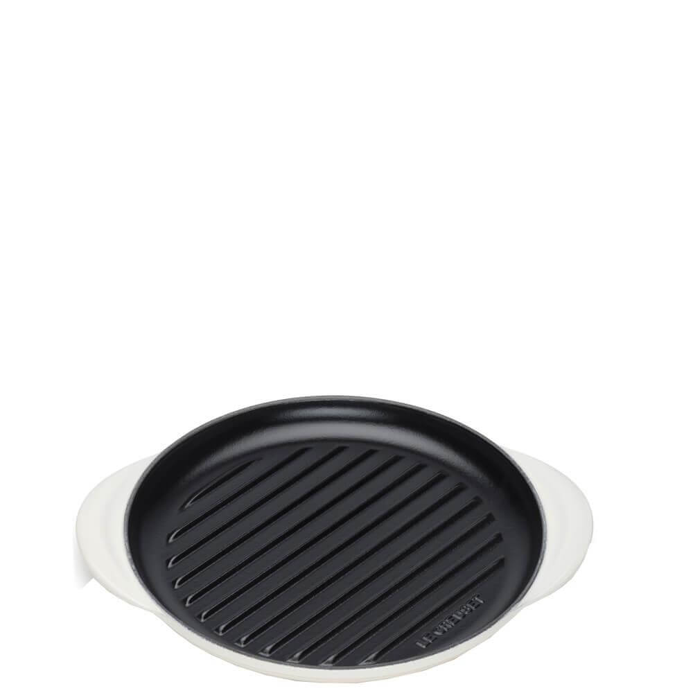 Le Creuset Cast Iron Meringue Classic Round Grill 25cm